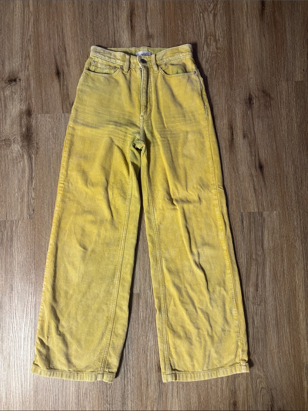 BDG Yellow Wide-Leg Corduroy Jeans